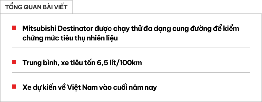 Chiếc Mitsubishi Destinator trên đường thử