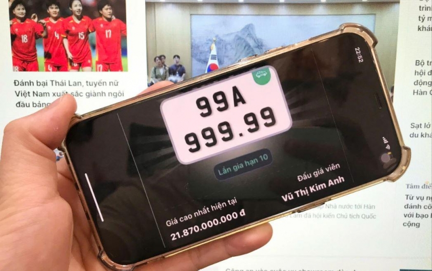 Đấu giá biển số ngũ quý 9