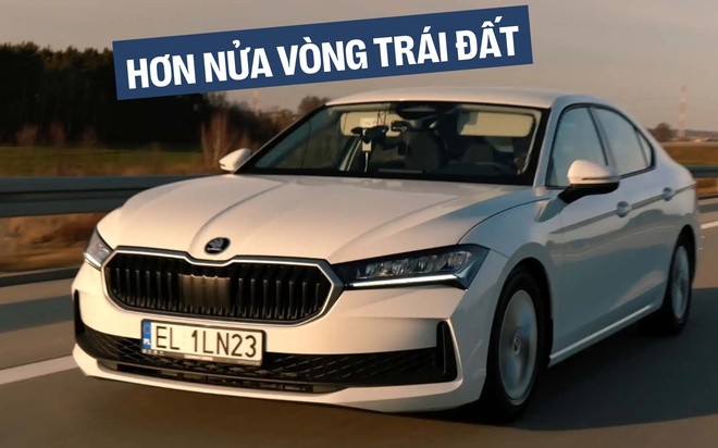 Skoda Superb lập kỷ lục quãng đường di chuyển Chiếc Skoda Superb trên hành trình chạy dài