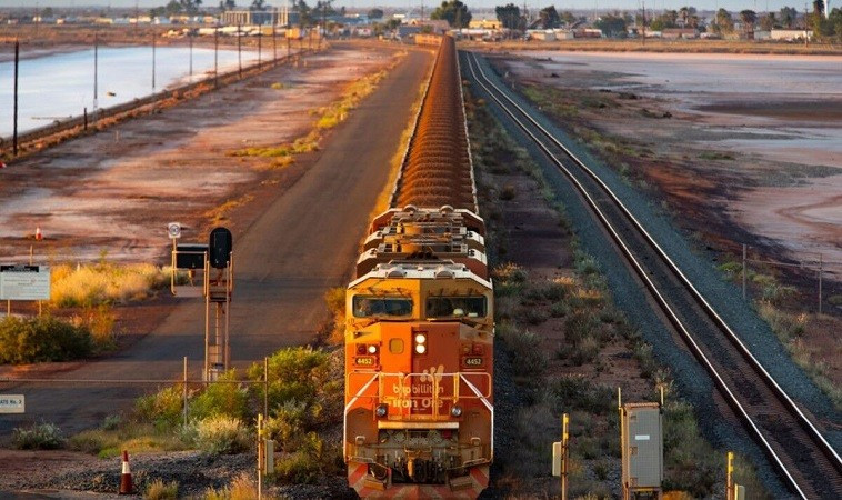 Đoàn tàu chở quặng sắt BHP ở Tây Úc Đoàn tàu chở hàng dài nhất thế giới