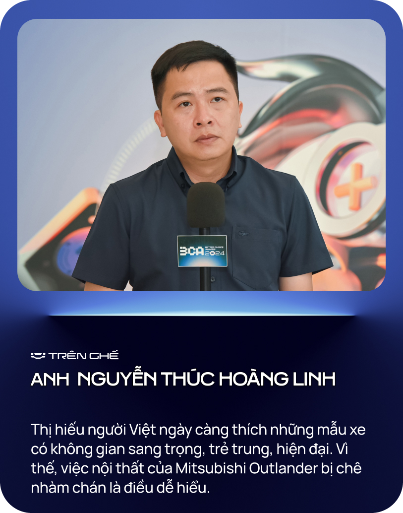 Nội thất Mitsubishi Outlander lỗi thời