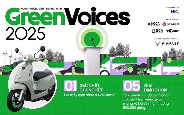 Cuộc thi Green Voices 2025 dành cho sinh viên đại học
