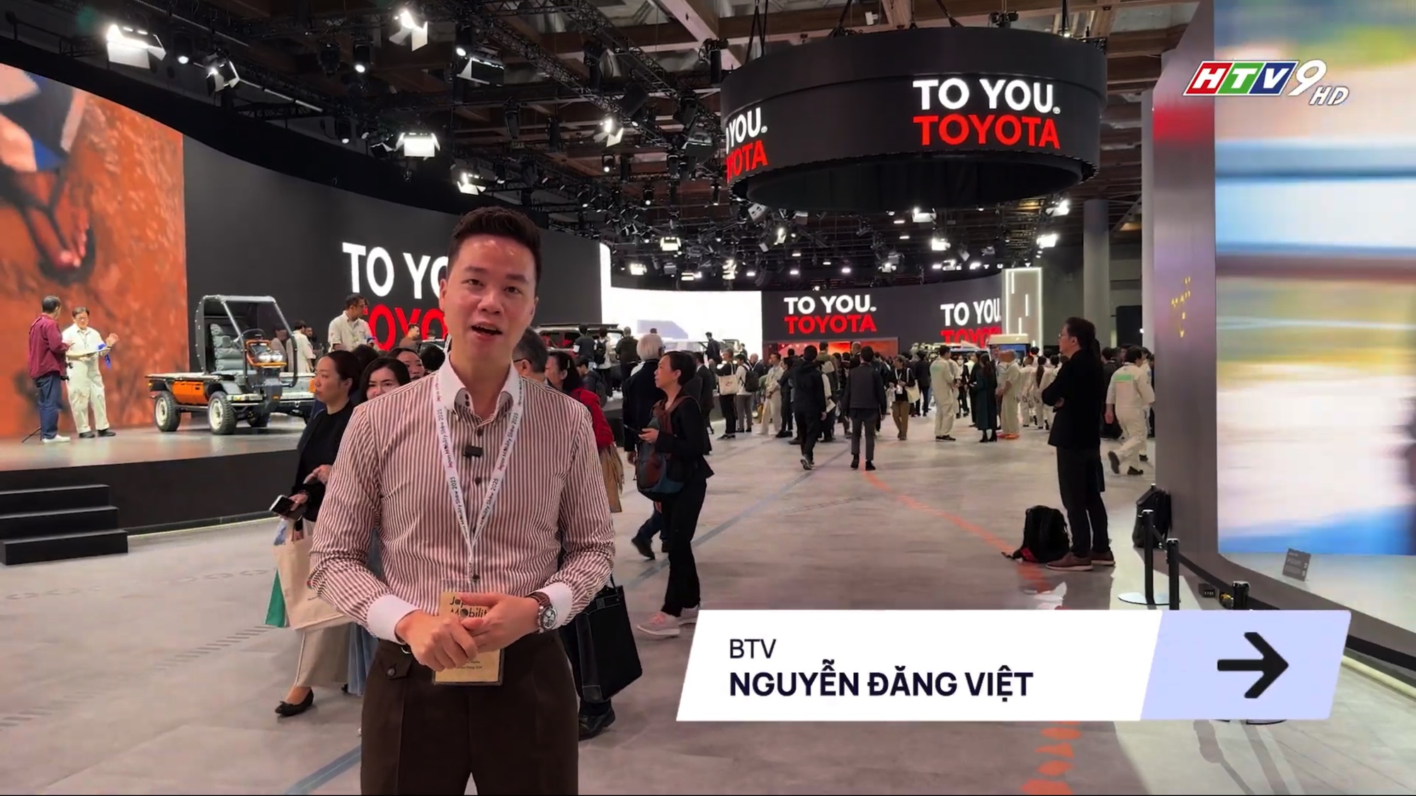 BTV Đăng Việt tại Japan Mobility Show 2025 Phóng viên tại sự kiện