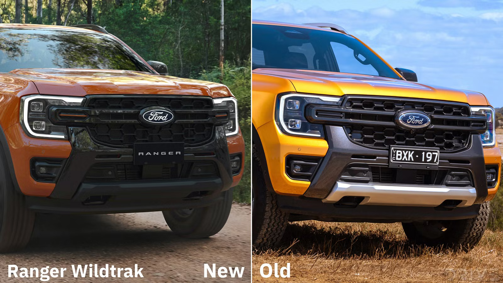 So sánh ngoại thất Ford Ranger và Everest 2026
