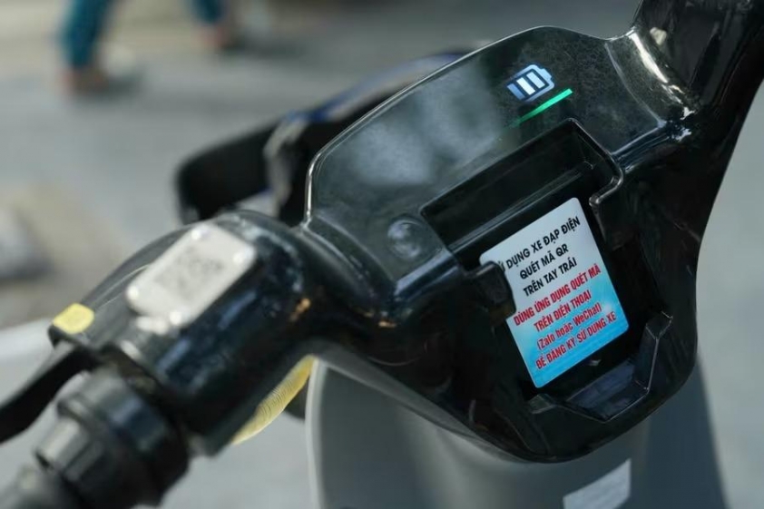 Triển khai xe đạp điện công cộng tại Hà Nội: Di chuyển 90 km mỗi lần sạc, đổi pin tại trạm 752221 Sử dụng ứng dụng quét mã QR để thuê xe